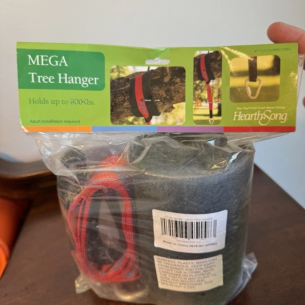 HearthSong Mega Tree Hanger Indoor-Outdoor use Swings SEALED 800# Limit